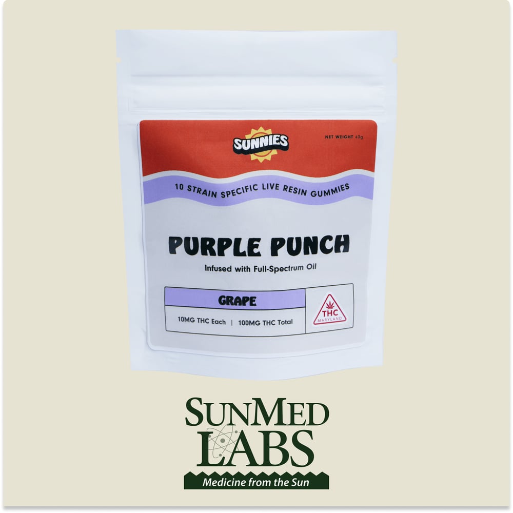 Purple Punch Live Resin - Grape Gummies [10pk](100mg)