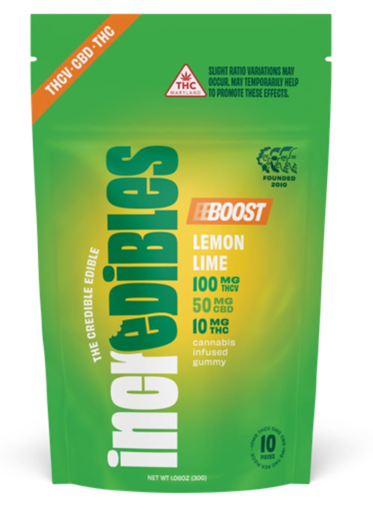 2:1 Lemon Lime Boost + THCV [10pk] (100mg THC/50mg THCV)