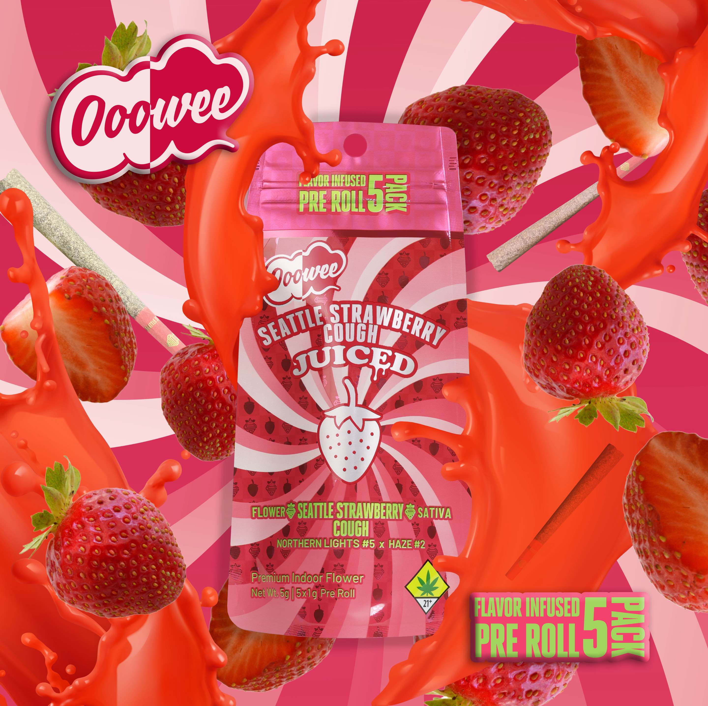 Shop Seattle Strawberry Cough (5x 1G) | Remedy Tulalip Dispensary