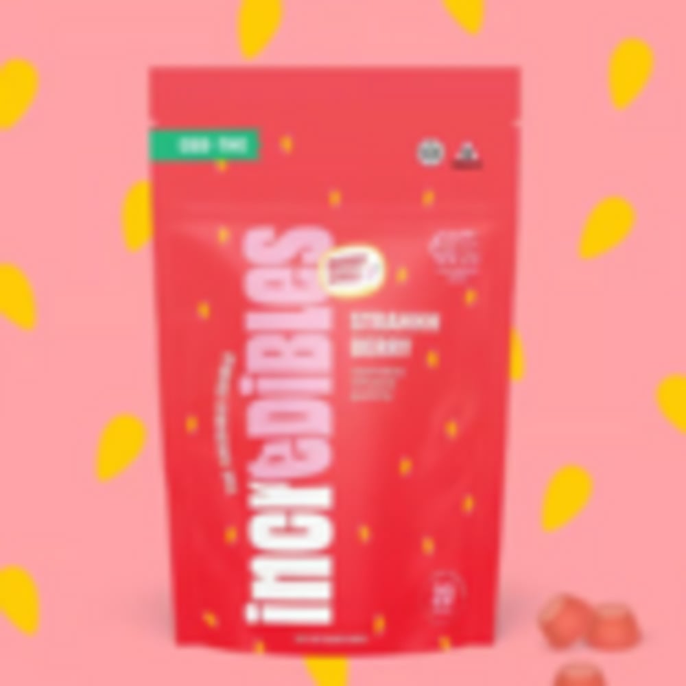 Inc.edibles Strahhhberry Thc Cbd Gummies