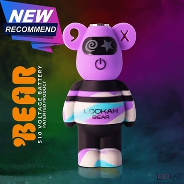 Bear Battery - Purple TieDye