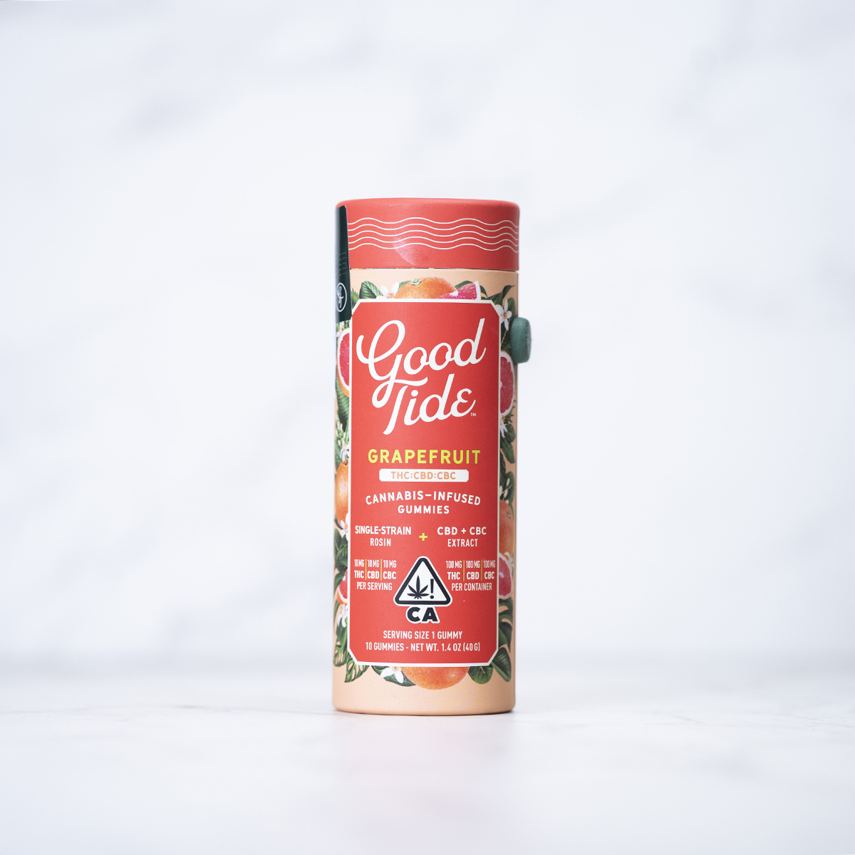 GOOD TIDE - GRAPEFRUIT - GUMMY - SATIVA HYBRID - THC/CBD/CBC 1:1:1 - (10PK) - [100MG]