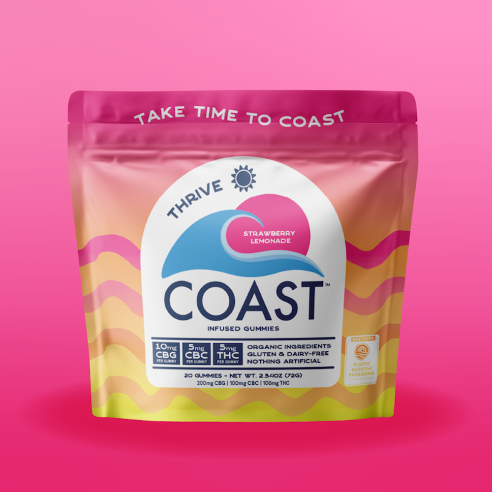 Shop Coast - Strawberry Lemonade (Thrive) 10:5:5 CBG:CBC:THC