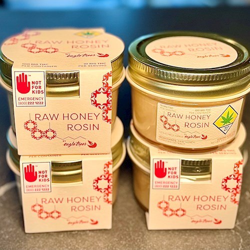 Raw Rosin Infused Honey (100mg)
