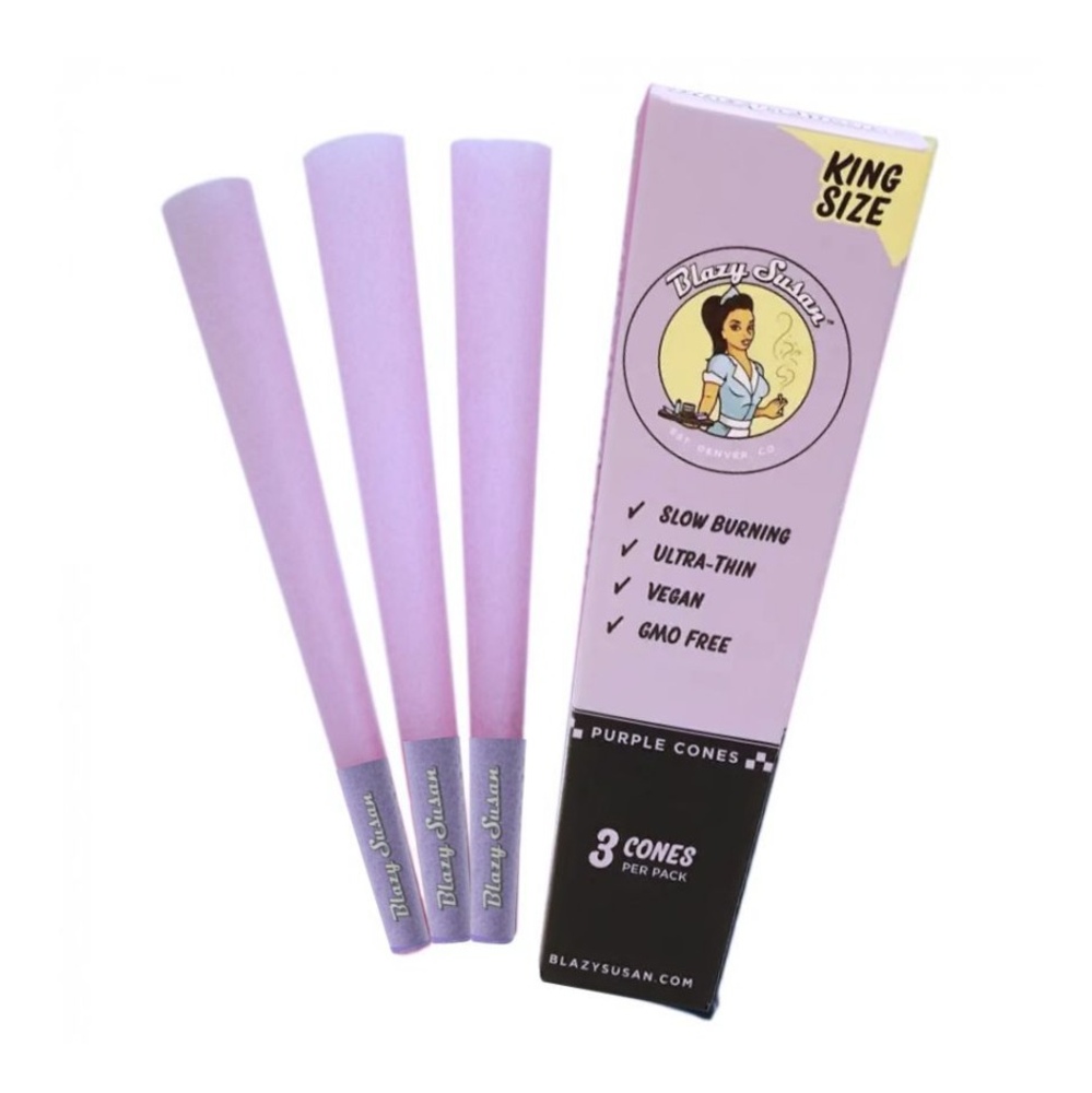 Blazy Susan - Purple Cones | King Size