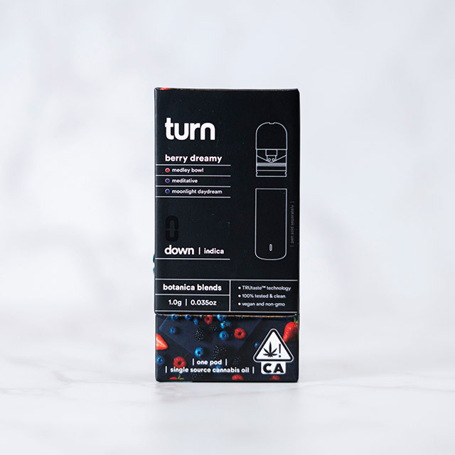 TURN - BERRY DREAMY - POD VAPE CART - INDICA - [1G] | turn | Botanica Blends Pod