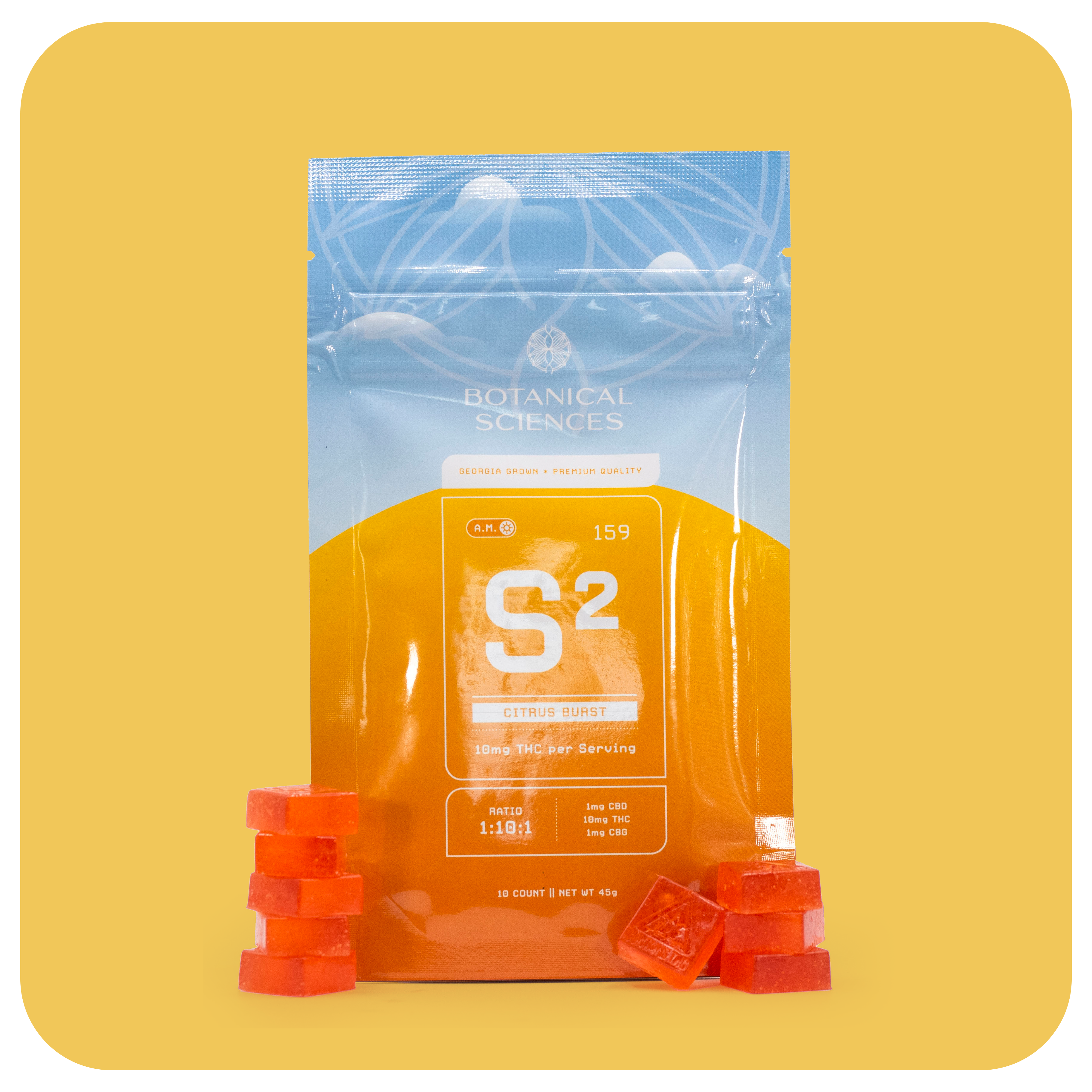 1:10 Citrus Burst - AM (10mg CBD/100mg THC)