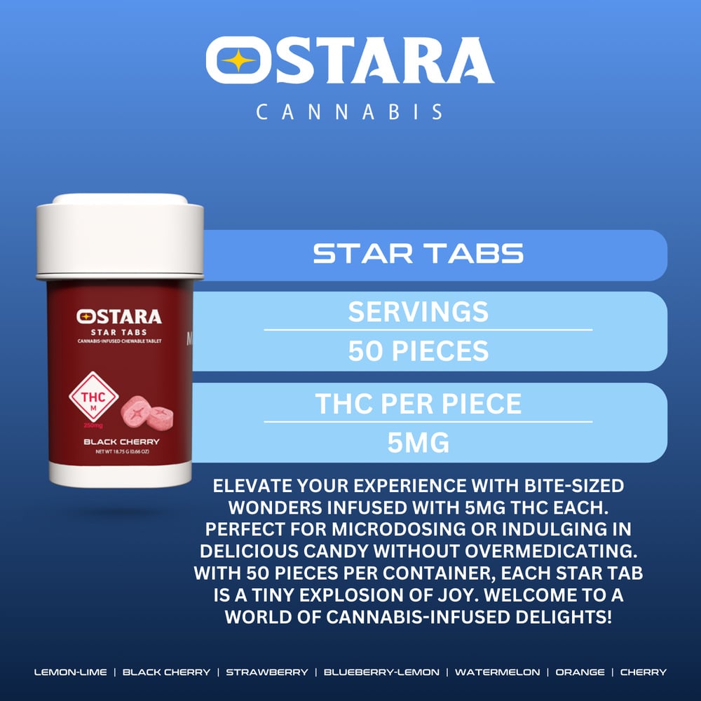Star Tabs - Black Cherry [50pk] (250mg)