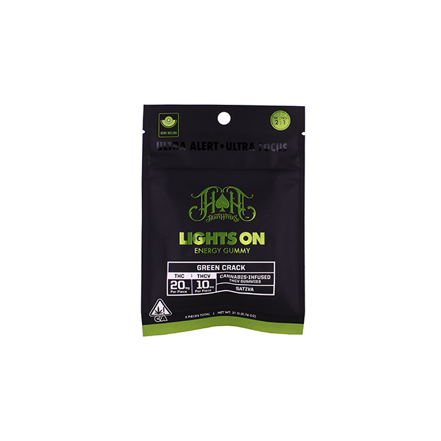 Green Crack Lights On Energy Gummies | 100mg THC - 50mg THCV