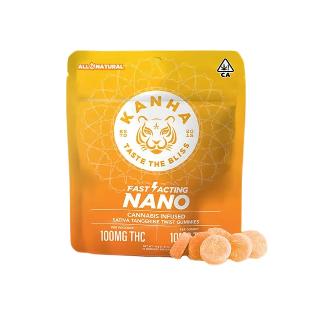 KANHA | NANO | Tangerine Twist | Sativa | 100mg THC | 10-pack