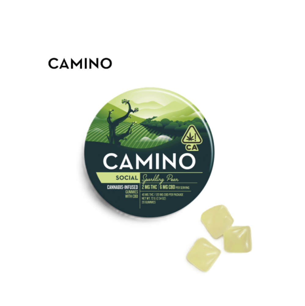 SPARKLING PEAR 1:3 THC:CBD 40MG THC:120MG CBD 20 PACK GUMMIES