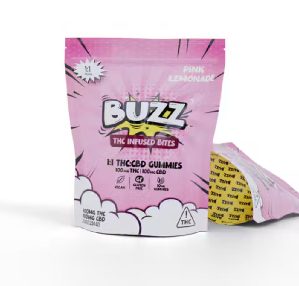 1:1 Pink Lemonade [10pk] (100mg CBD/100mg THC)