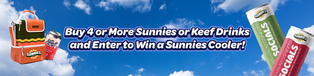 Buy 4 or More Sunnies by July 23rd and Enter To Win a Sunnies Branded Kanga Cooler!