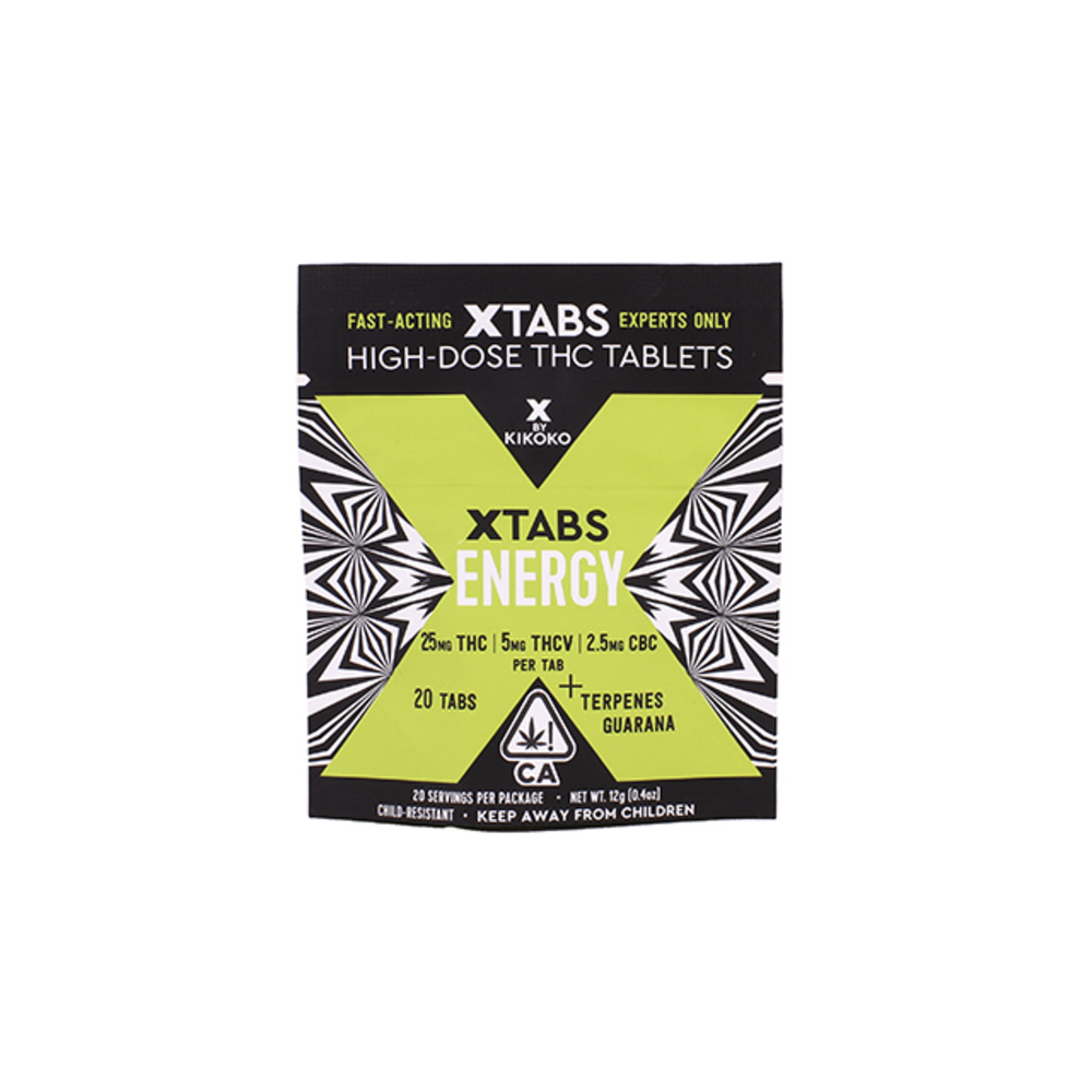XTabs Energy 500 [20pk] (25mg THC/ 5mg THCV/ 2.5mg CBC)