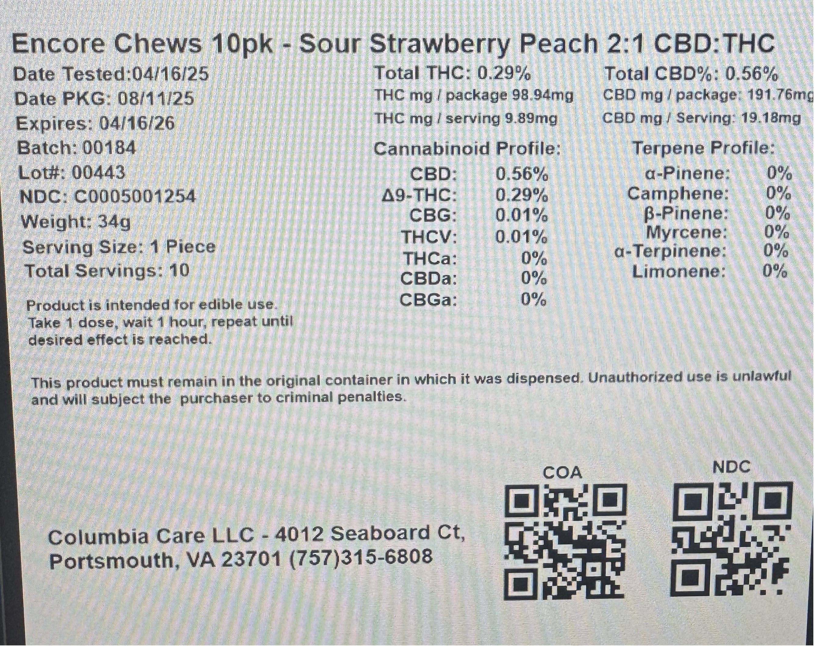 product card