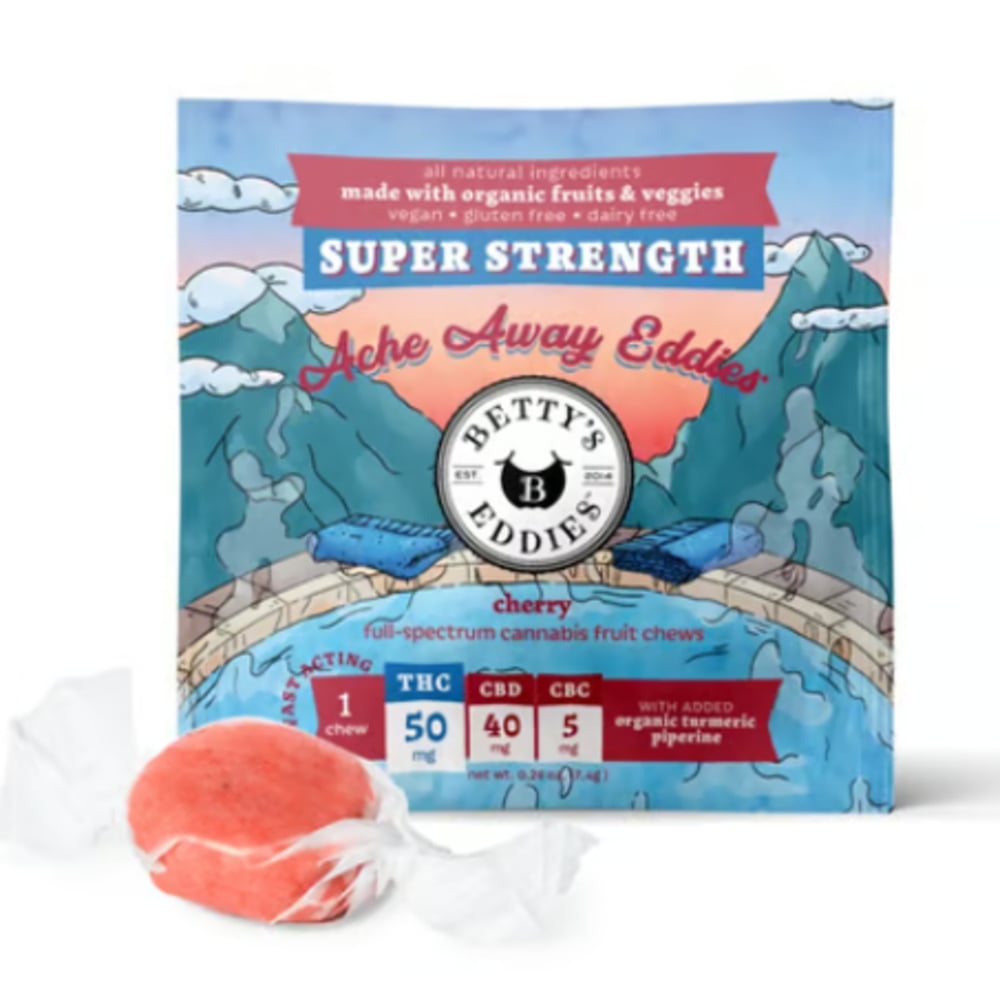 Achy Eddies - Cherry [1pk] (50mg THC/40mg CBD/5mg CBC)