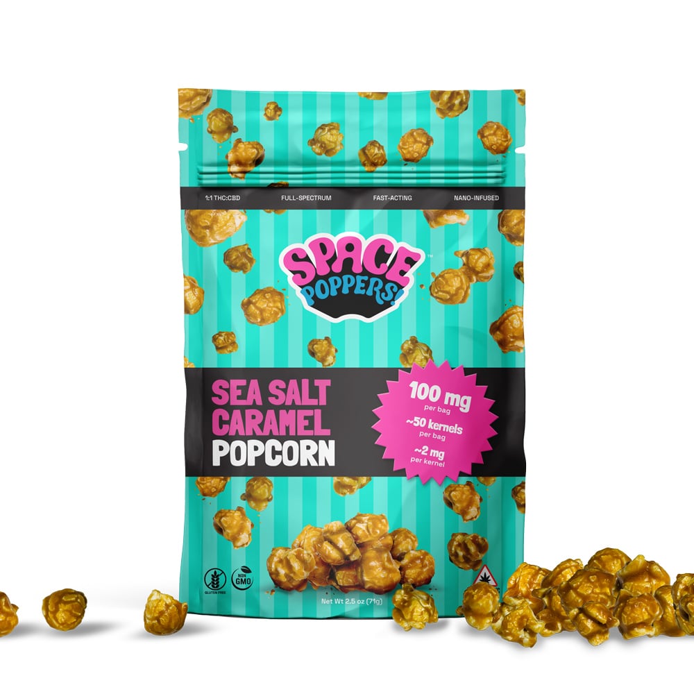 Popcorn: Sea Salt Caramel (100mg. bag)