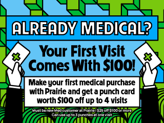 Prairie Cannabis Naperville Marketing Banner
