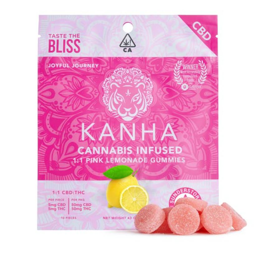1:1 Pink Lemonade [10pk] (100mg CBD/100mg THC)