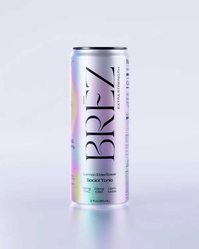 BREZ - Hemp Derived - Lemon Elderflower 10mg THC 20mg CBD