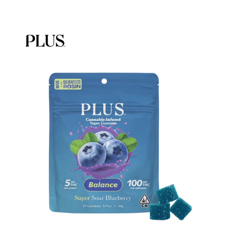 SUPER SOUR BLUEBERRY 100MG 20 PACK GUMMIES