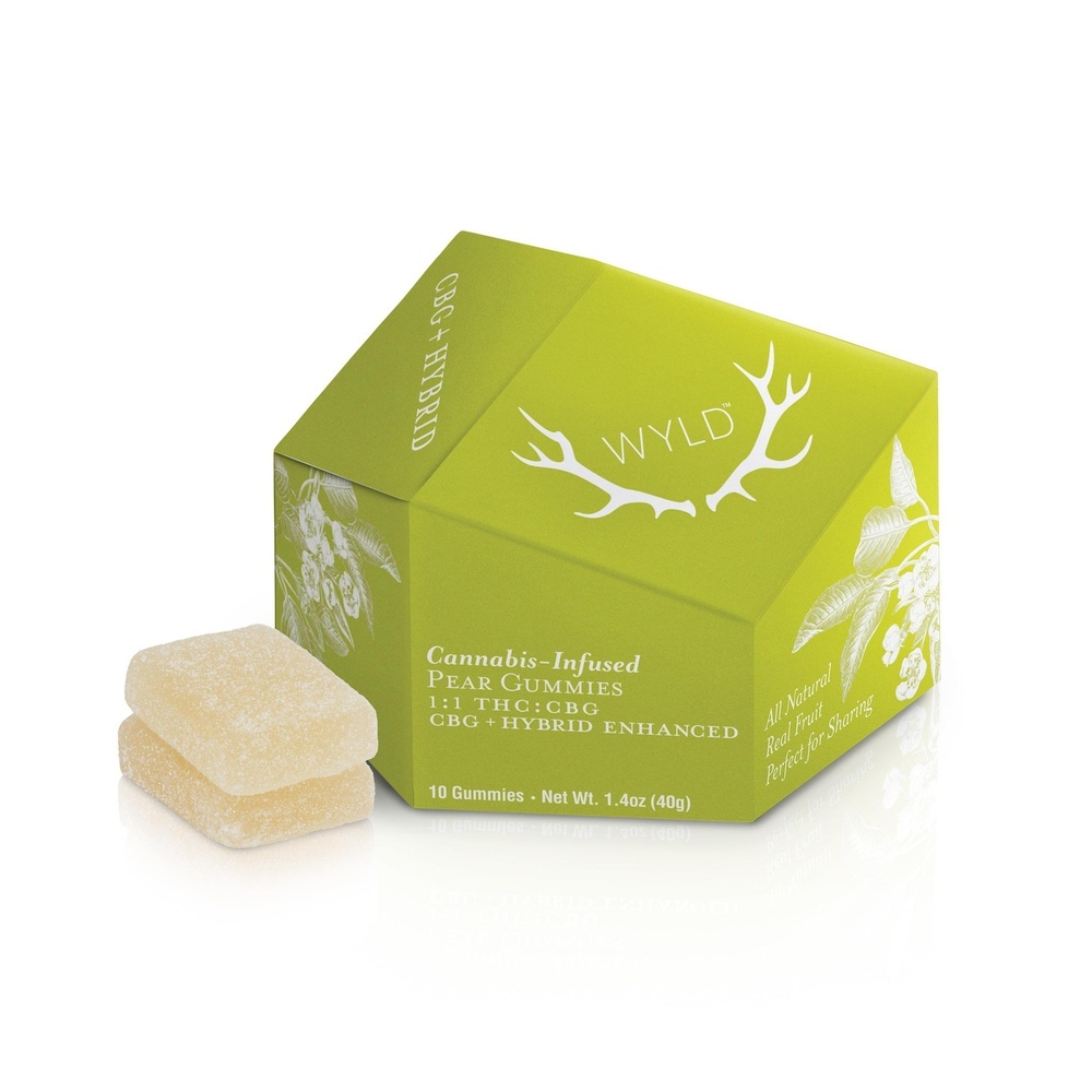 Pear 1:1 CBG + Hybrid Enhanced Gummies | 100mg