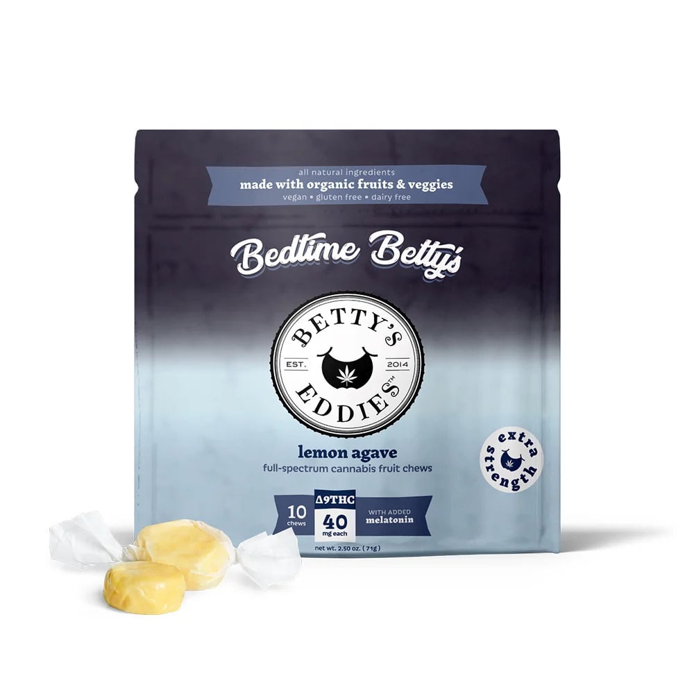 Bedtime Betty’s Lemon Agave [10pk] (400mg THC) Sleep Fruit Chews - Extra Strength