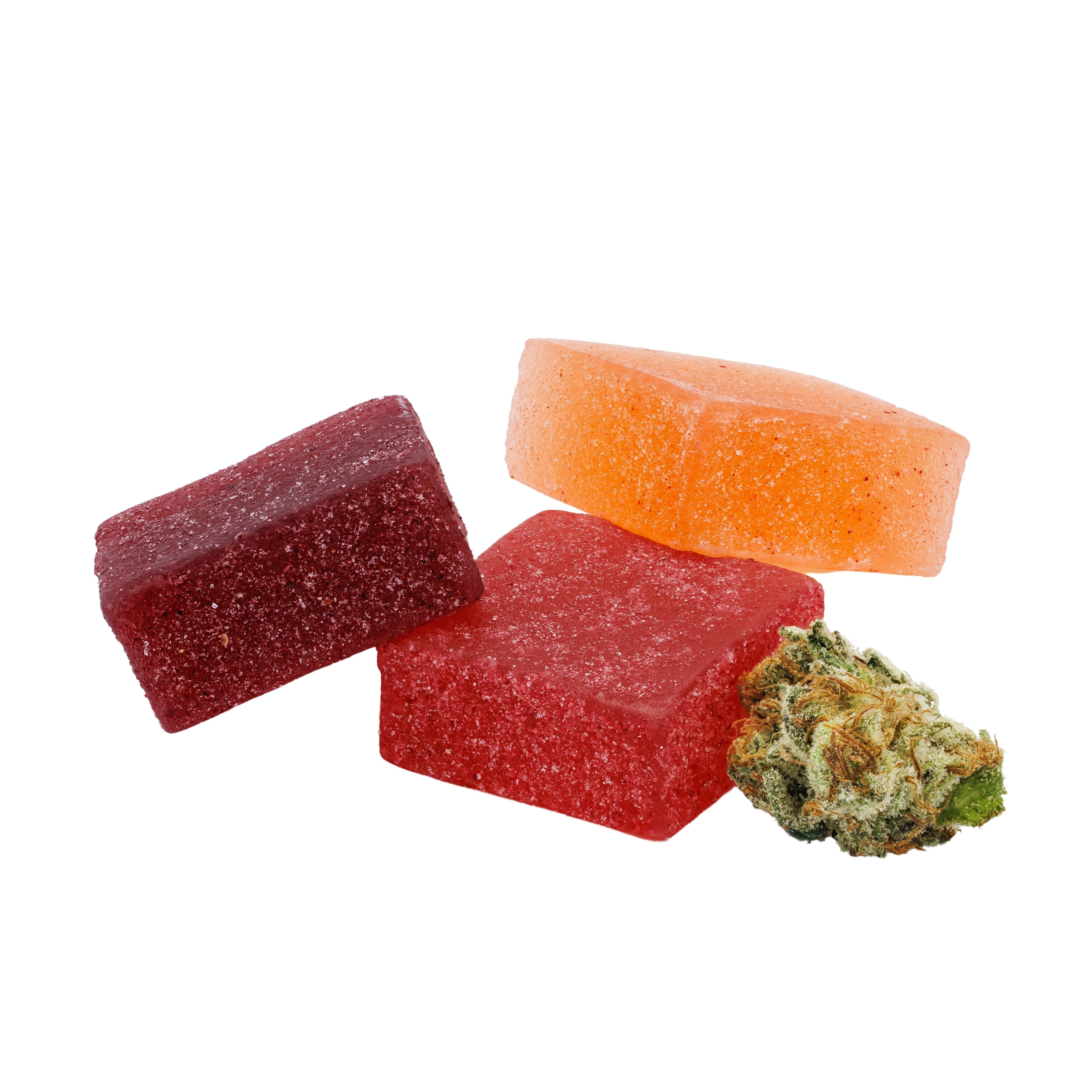 100:1 Strawberry Gummies [10pk] (1000mg CBD/10mg THC)