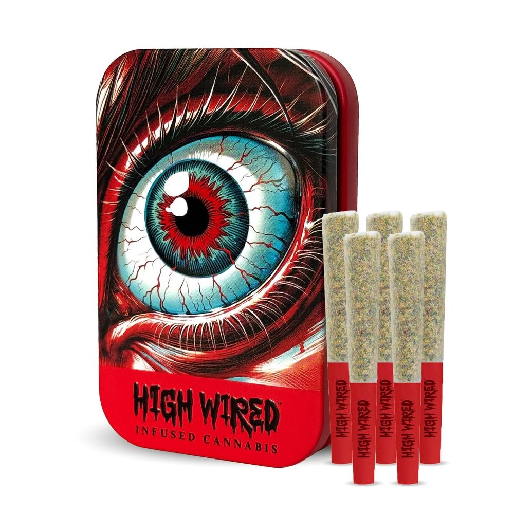 High Wired - Lime Trail Clips Crumble & THCA Diamond Infused Pre-Rolls 0.35g 5pk (1.75g)