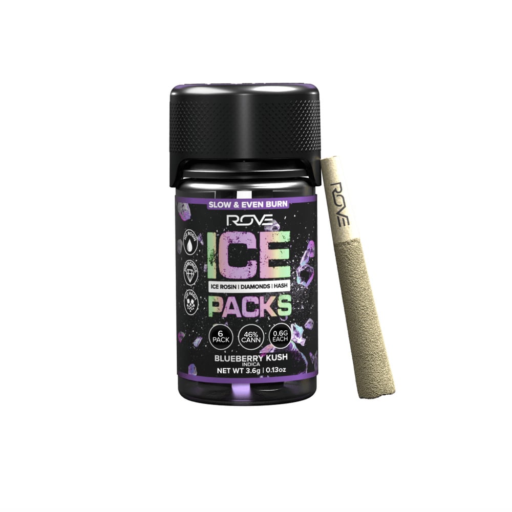 Blueberry Kush - Infused Ice Packs (Rosin, Hash, and Diamonds) [6x 0.6g]