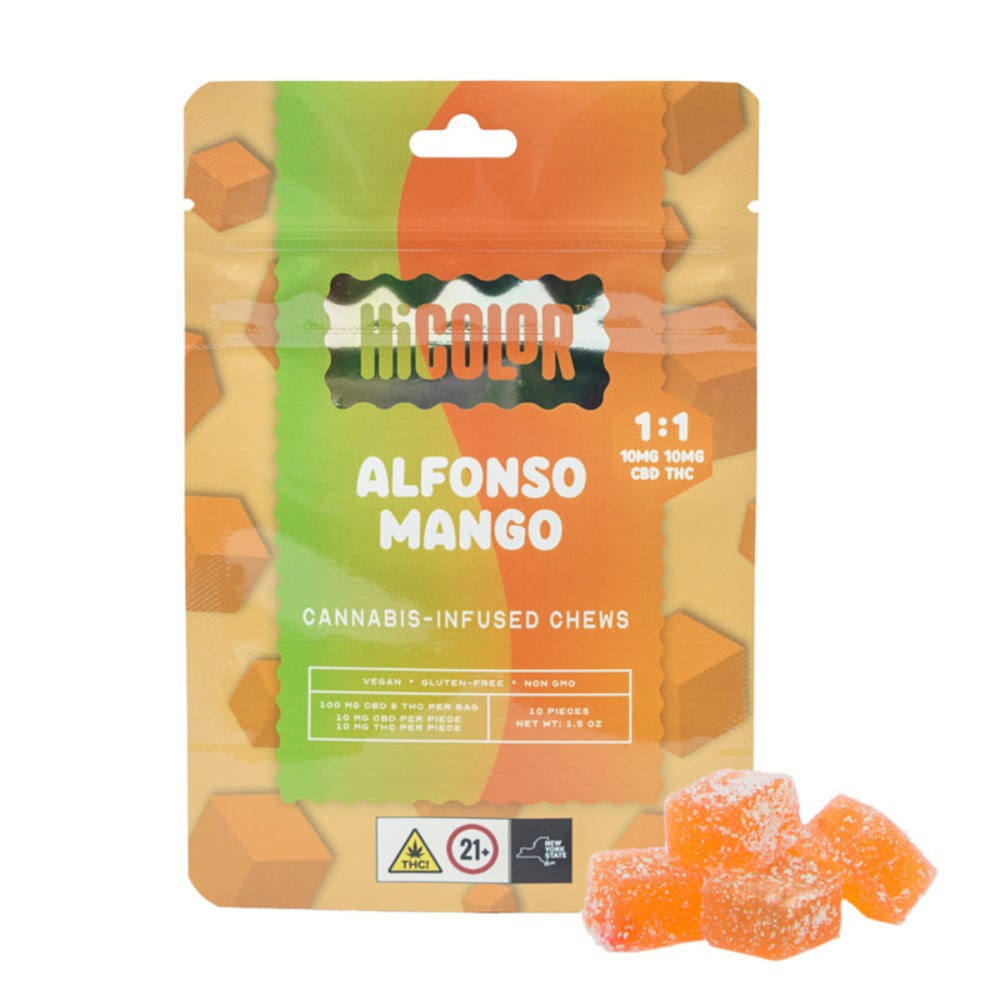 Shop 1:1 Alfonso Mango [10pk] 10mg Chew | Vireo Health - White