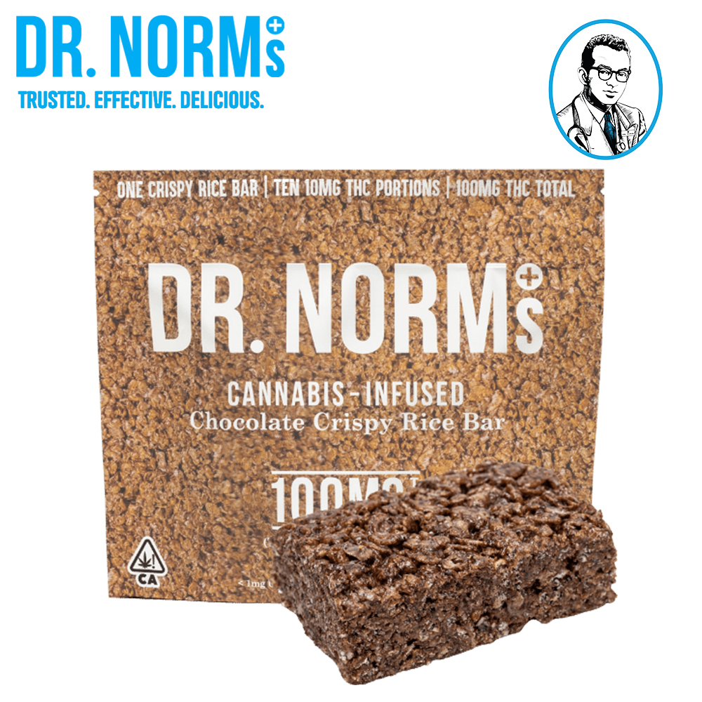 Gluten-Free Chocolate Crispy Rice Bar 100mg