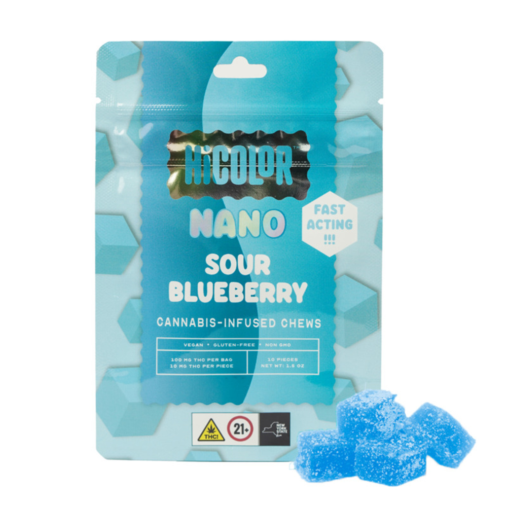 Shop Sour Blueberry Nano [10pk] (100mg) | Vireo Health - Queens