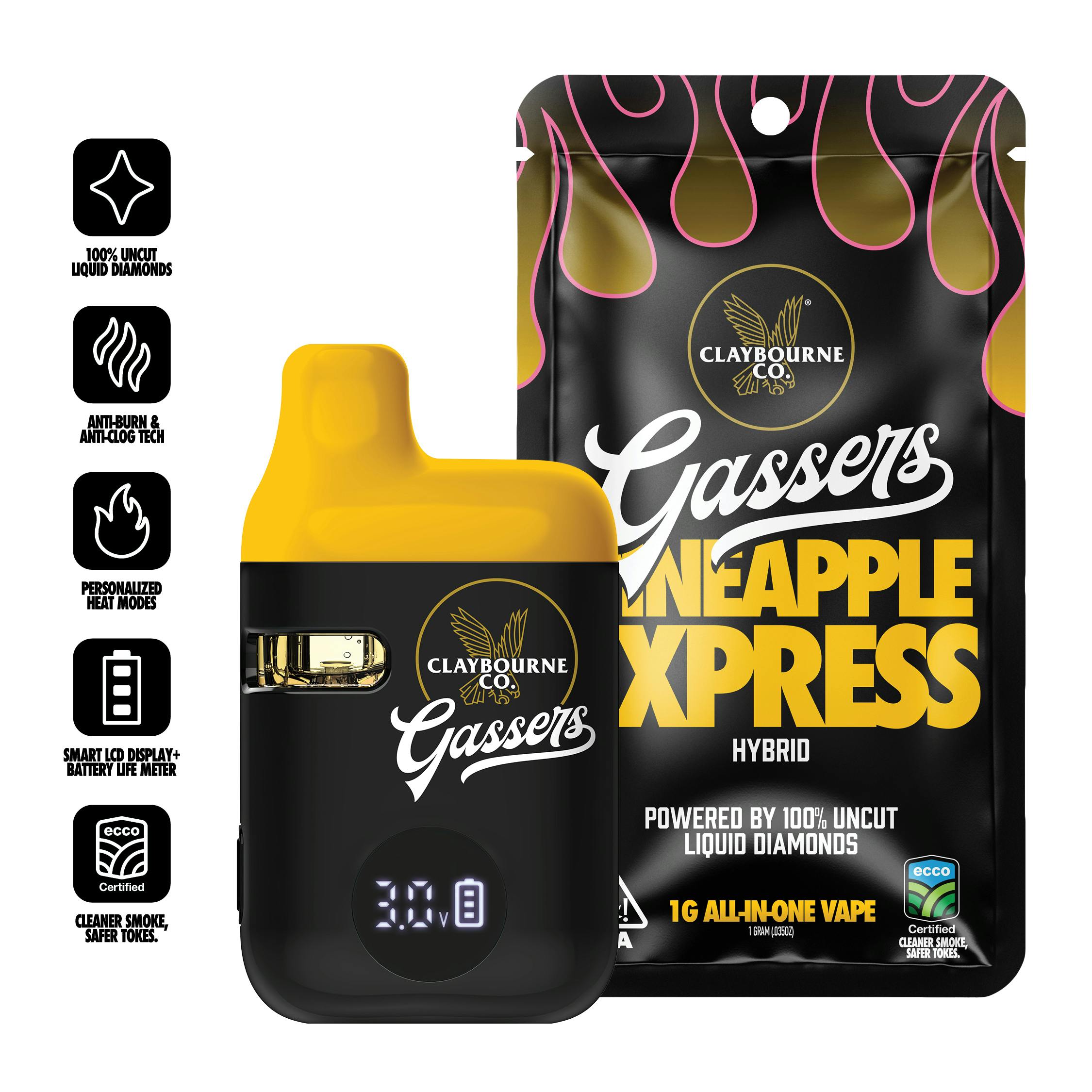 Pineapple Express  (1g) - Gassers All-In-One Liquid Diamonds Vape