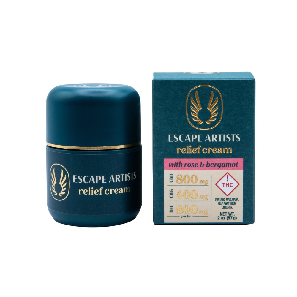 2:1:2 Relief Cream - Rose & Bergamot [2oz] (800mg CBD/400mg CBG /800mg THC)