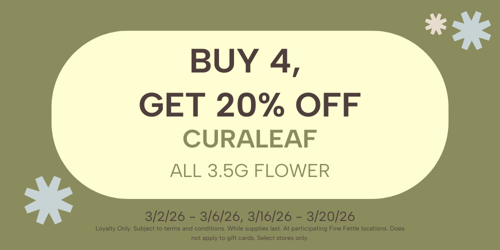 Curaleaf Eighths | Buy 4, Get 20% Off special