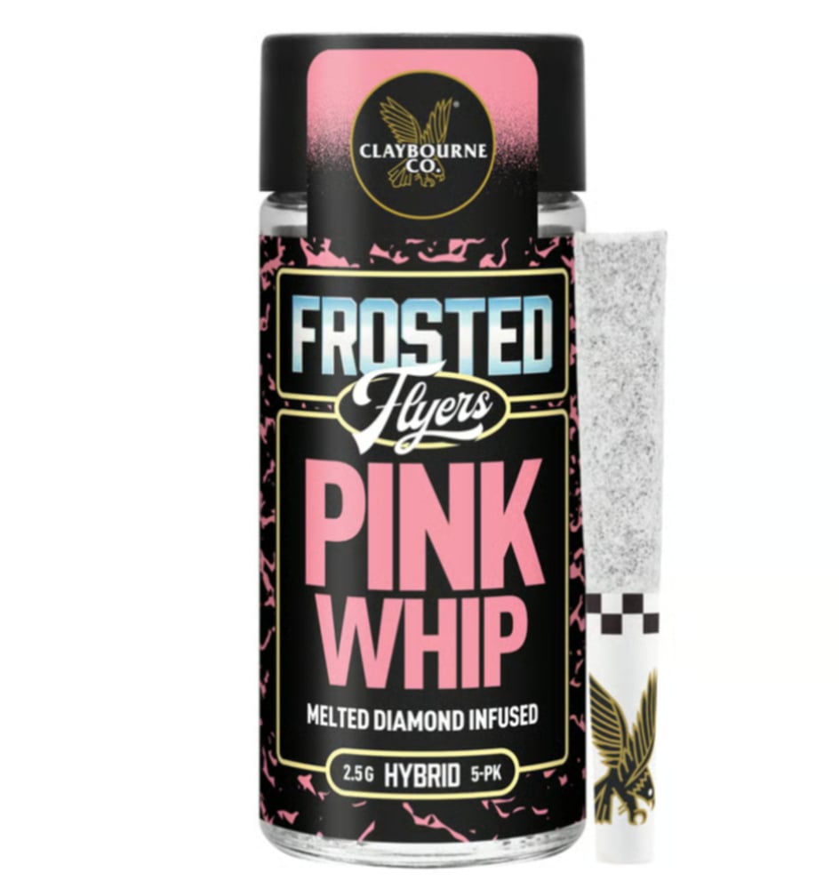 Pink Whip (2.5g) - Diamond Frosted Flyers Pre-Rolls