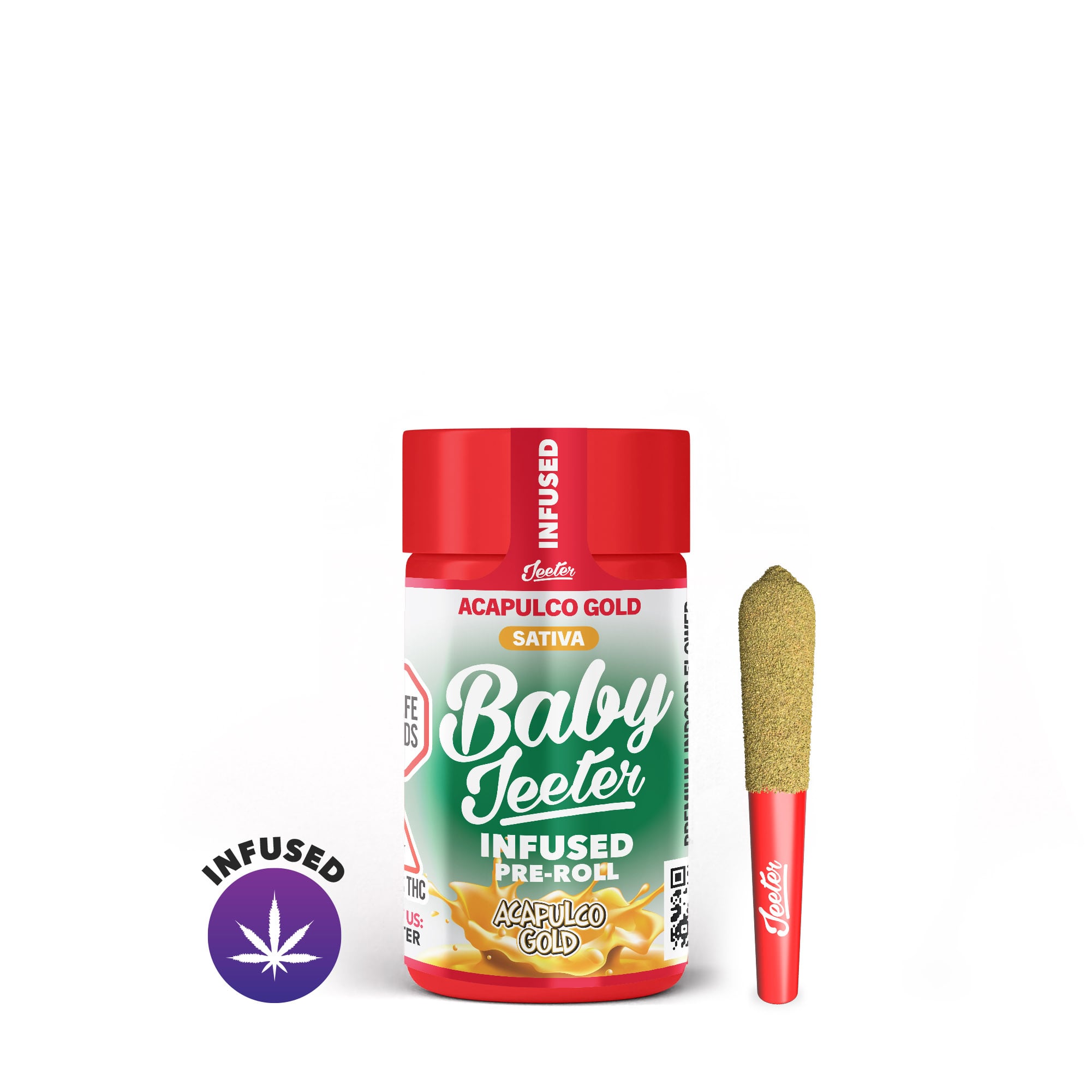 Jeeter - Acapulco Gold - .5g Infused Baby Jeeter 5-Pack - Sativa - 2.5g