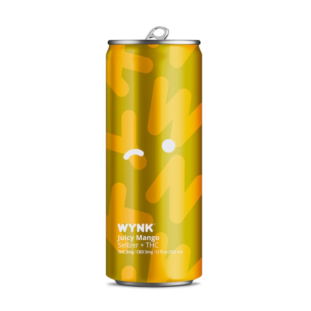 Wynk - Hemp Derived Juicy Mango 12oz (3mg THC 3mg CBD)