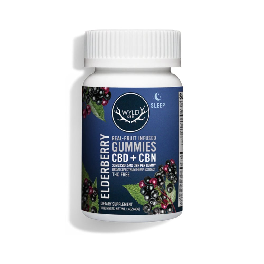 250mg Elderberry CBD:CBN Gummies (10-pack)