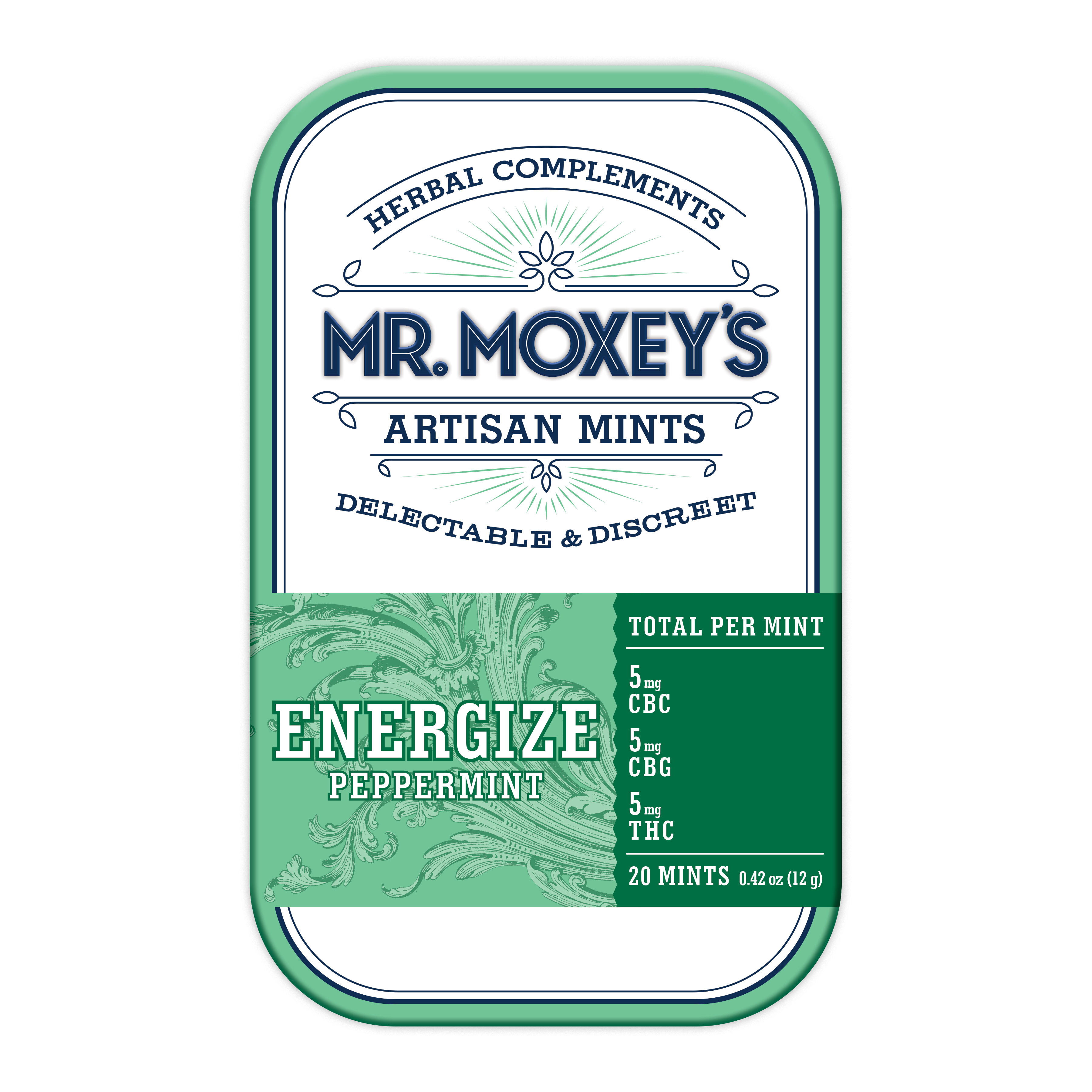 Energize 1:1 CBC Peppermint Mints (100mg THC/100mg CBC)