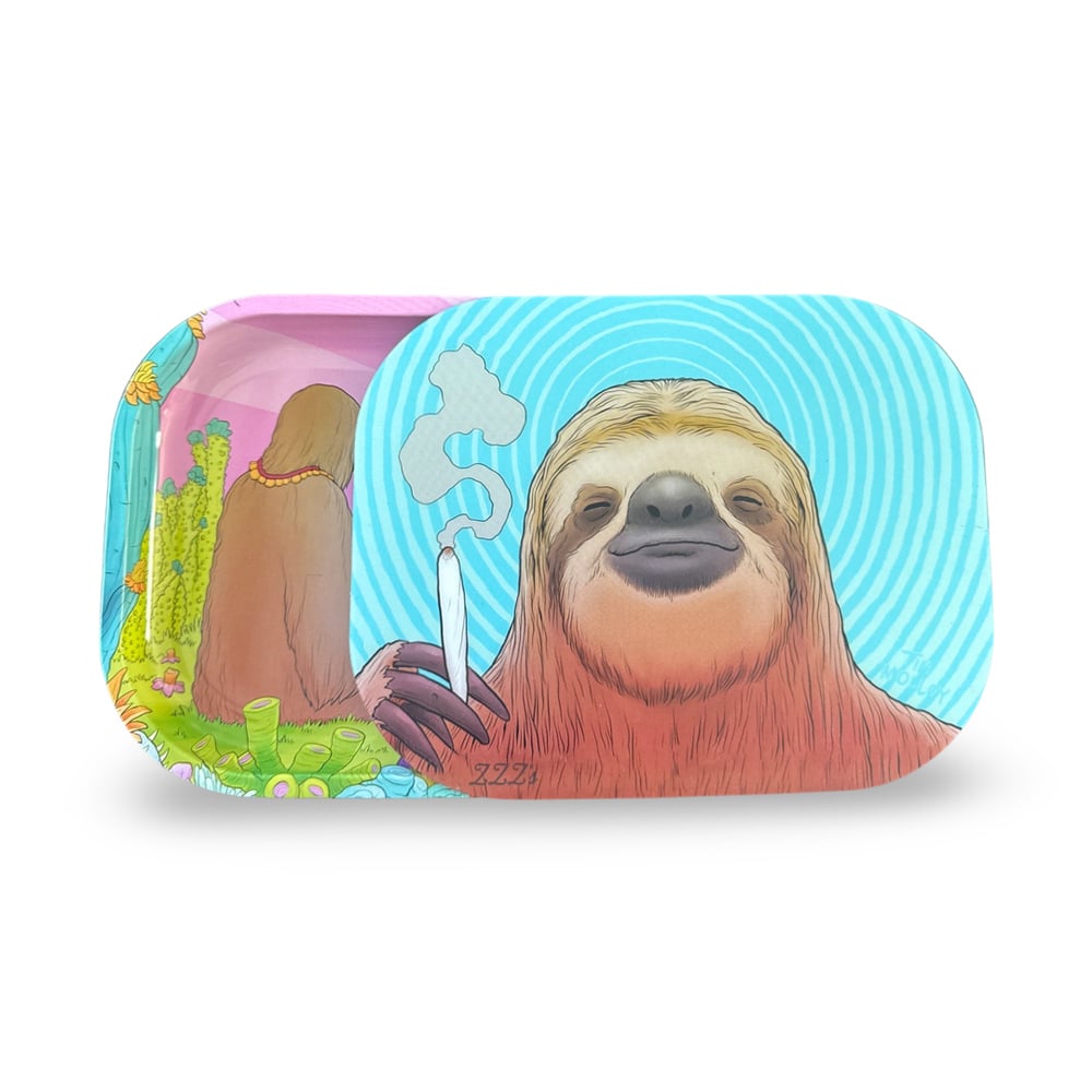 Stoner Sloth by Tim Molloy Rolling Tray Cover