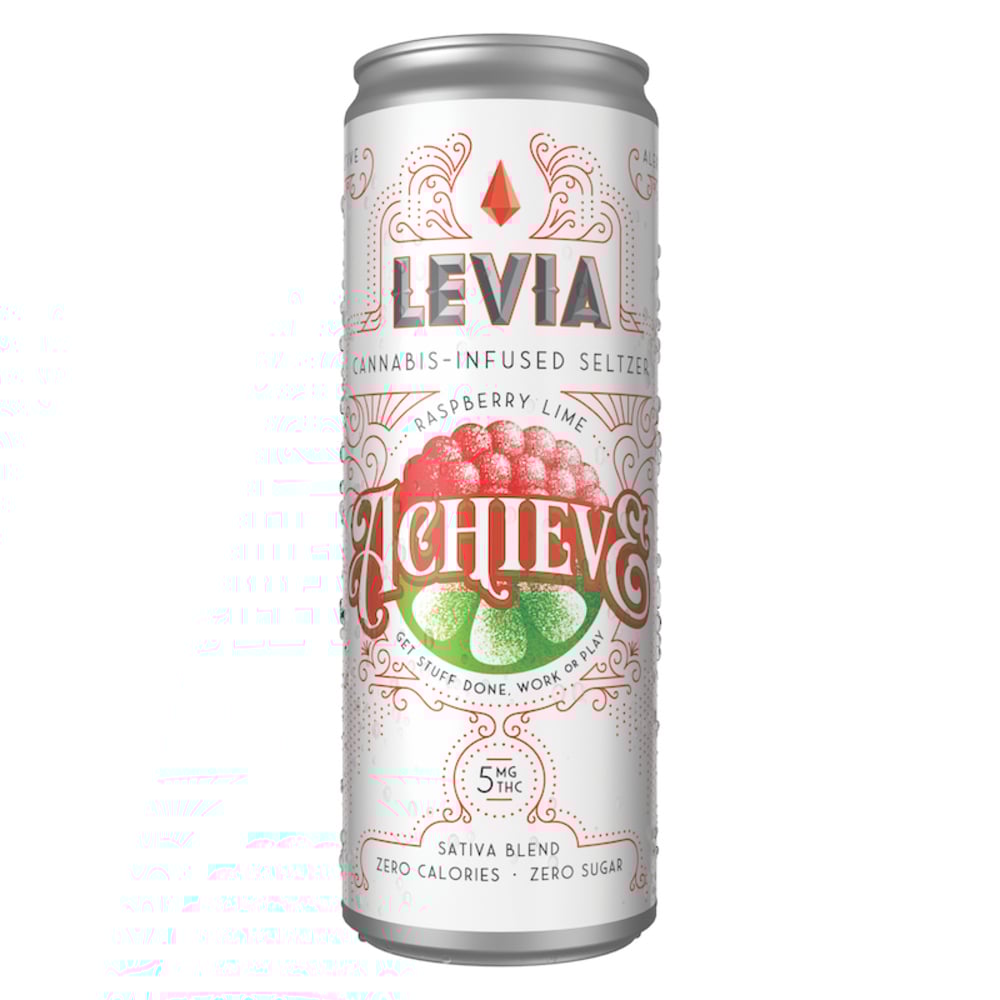 Levia - Achieve Raspberry Lime Sativa Seltzer (5mg)