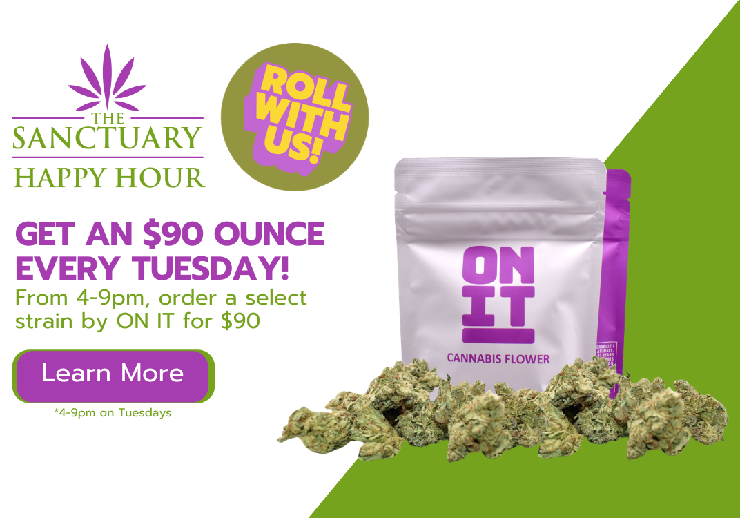 The Sanctuary Sacramento ONIT Half Ounce for $90 Marketing Banner