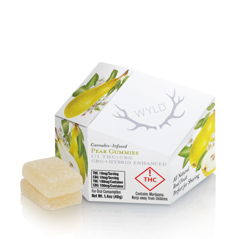 Pear 1:1 CBG + Hybrid Enhanced Gummies | 100mg THC:100mg CBG