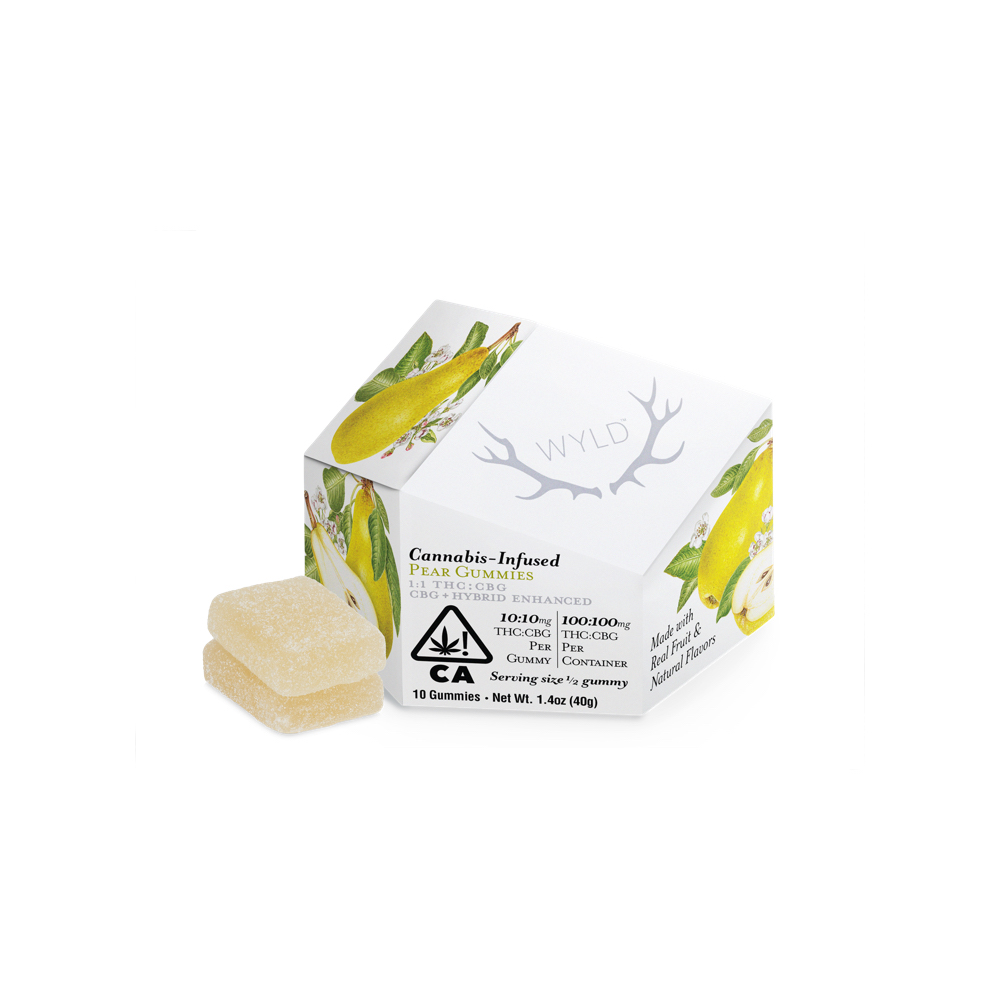 Pear 1:1 CBG + Hybrid Enhanced Gummies | 100mg