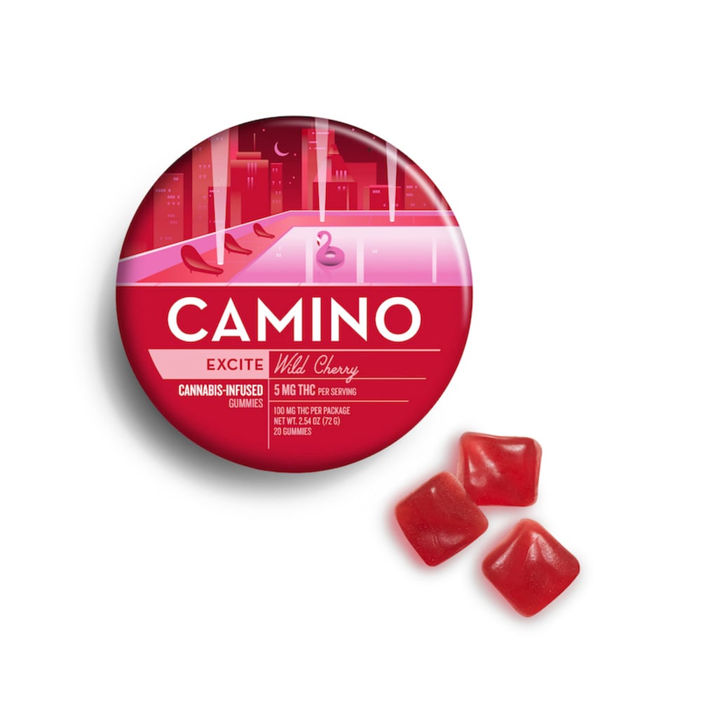 LIMITED SUPPLY KIVA Camino - Wild Cherry Gummies (100mg 20pk) LIMITED SUPPLY KIVA Camino - Wild Cherry Gummies (100mg 20pk)