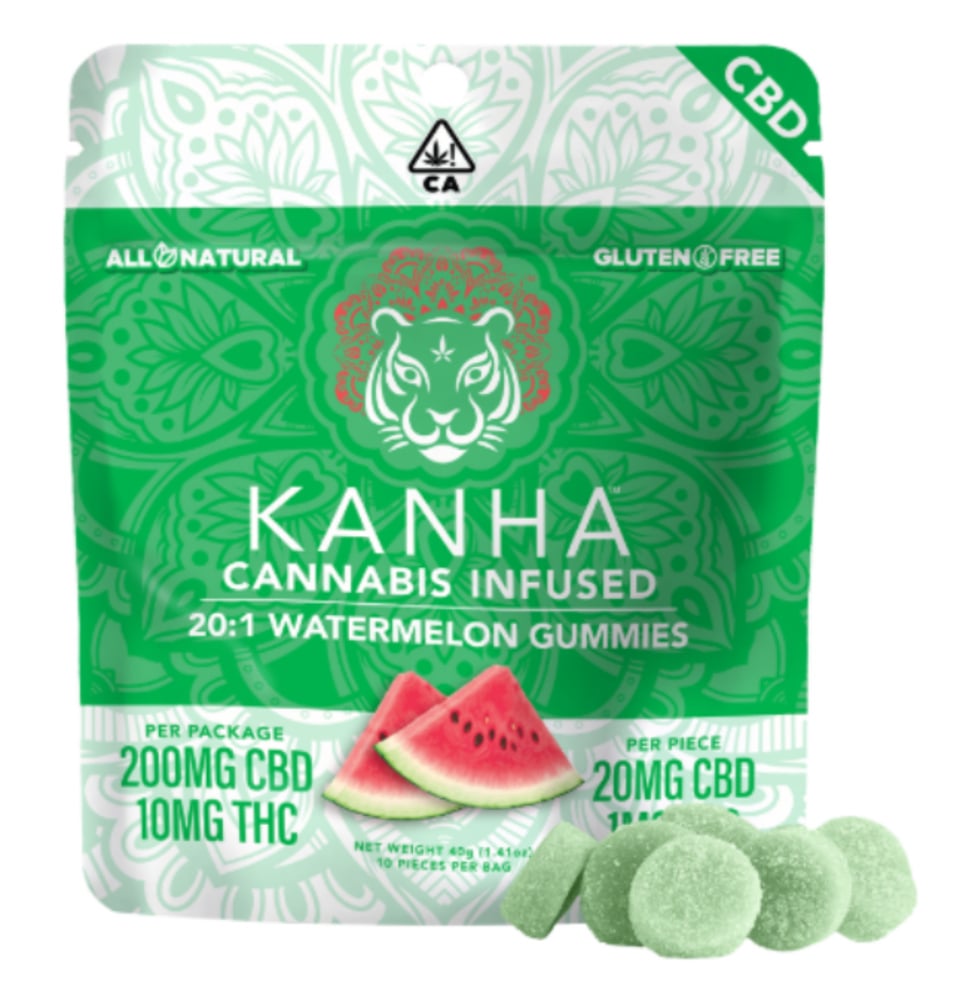 20:1 Watermelon [10pk] (200mg CBD/10mg THC)