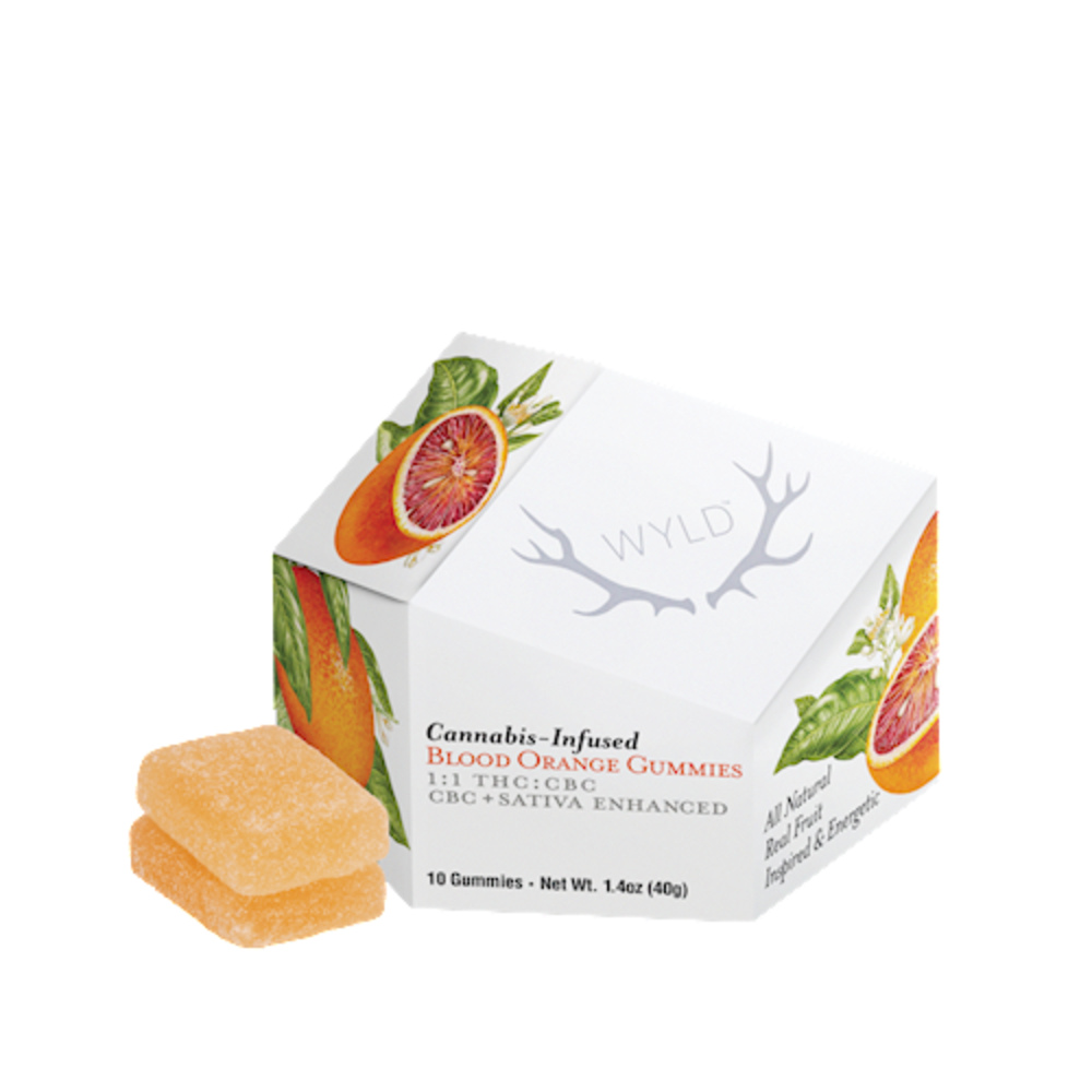 Blood Orange 1:1 CBC + Sativa Enhanced Gummies | 100mg THC:100mg CBC