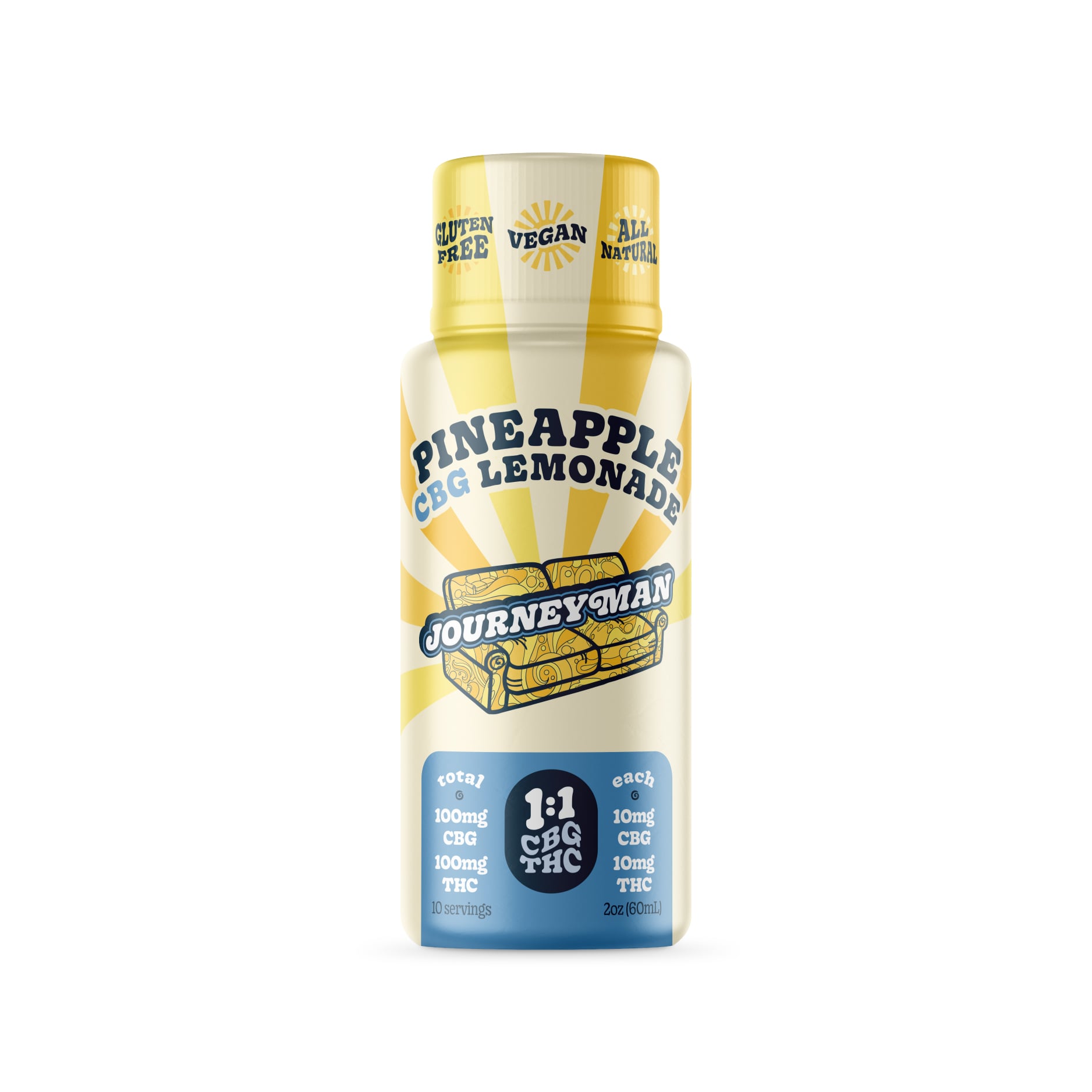 1:1 CBG Pineapple Lemonade [2oz] (100mg CBG/100mg THC)